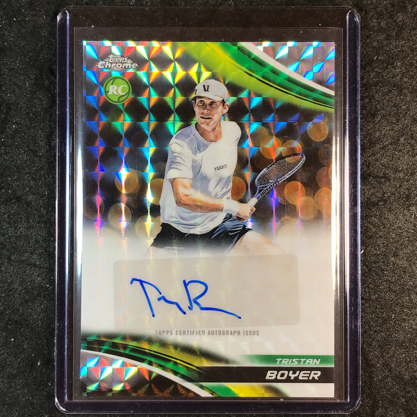 2025 Topps Chrome Tennis TRISTAN BOYER Rookie Geometric Auto #TBR