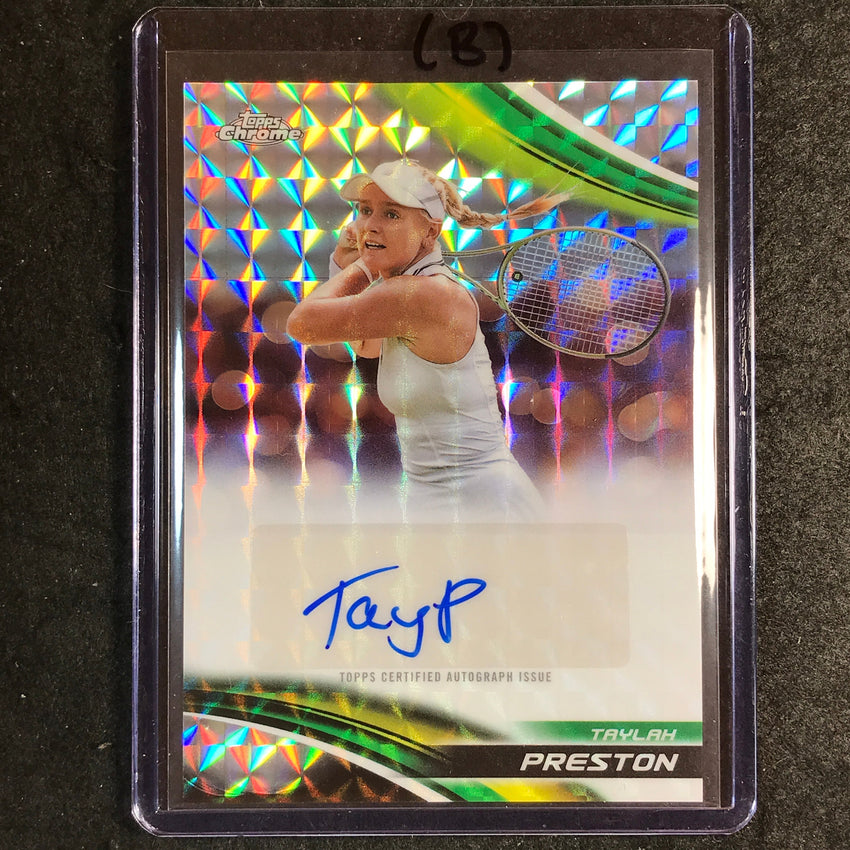 2025 Topps Chrome Tennis TAYLAH PRESTON Geometric Auto #TPN (B)