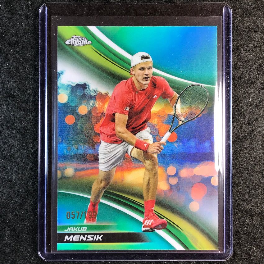 2025 Topps Chrome Tennis JAKUB MENSIK Aqua /199 #75