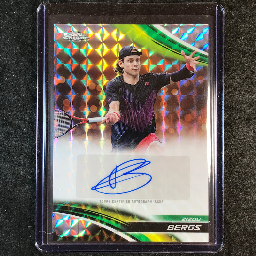 2025 Topps Chrome Tennis ZIZOU BERGS Geometric Auto #ZBS