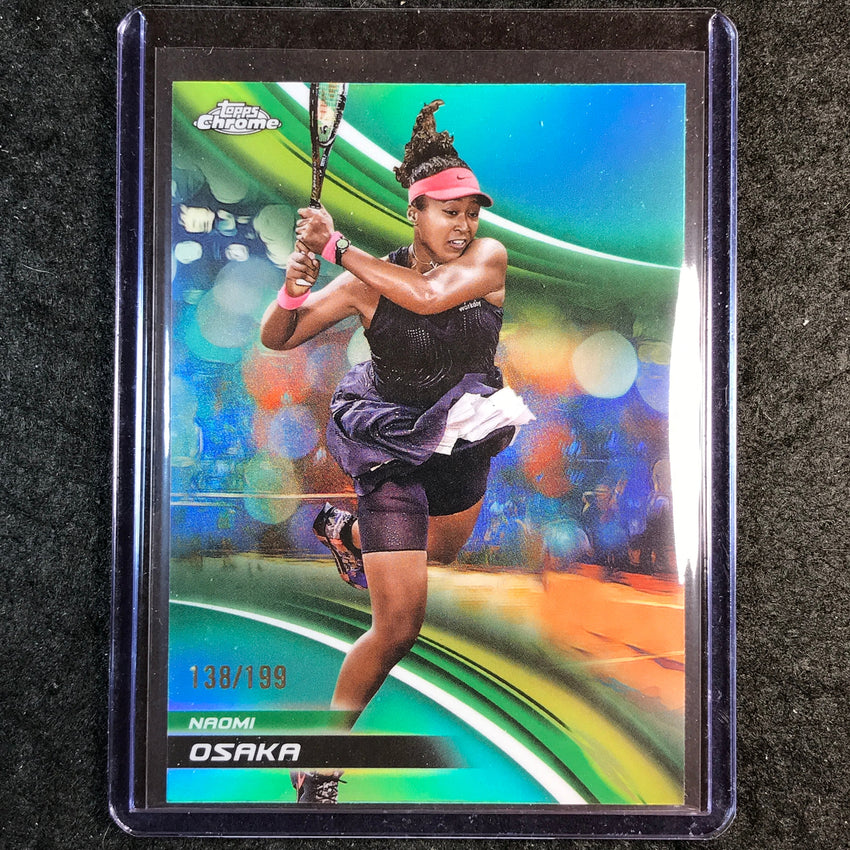 2025 Topps Chrome Tennis NAOMI OSAKA Aqua /199 #80
