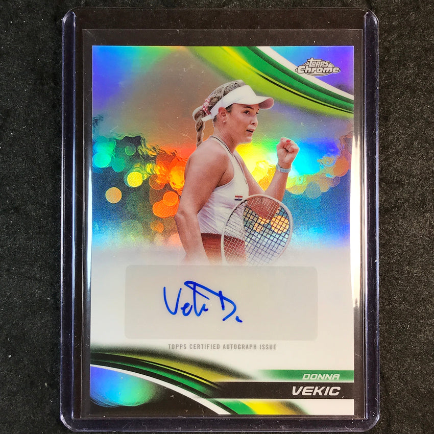 2025 Topps Chrome Tennis DONNA VEKIC Refractor Auto #DVC