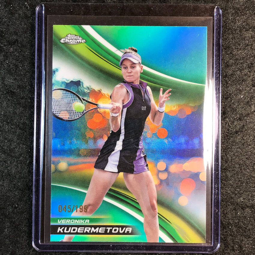 2025 Topps Chrome Tennis VERONIKA KUDERMETOVA Aqua /199 #86