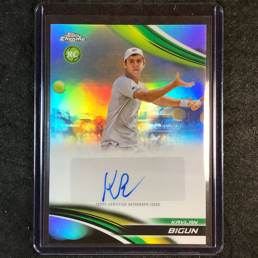 2025 Topps Chrome Tennis KAYLAN BIGUN Rookie Refractor Auto #KBN