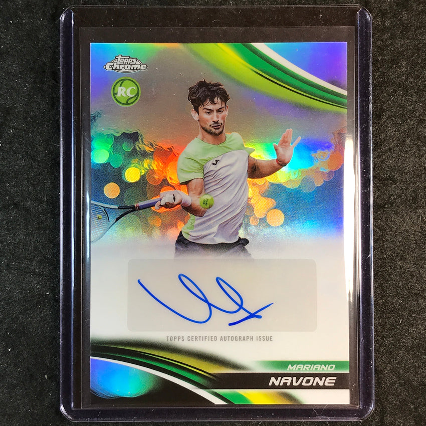 2025 Topps Chrome Tennis MARIANO NAVONE Rookie Refractor Auto #MNE