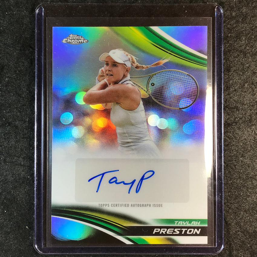 2025 Topps Chrome Tennis TAYLAH PRESTON Refractor Auto #TPN