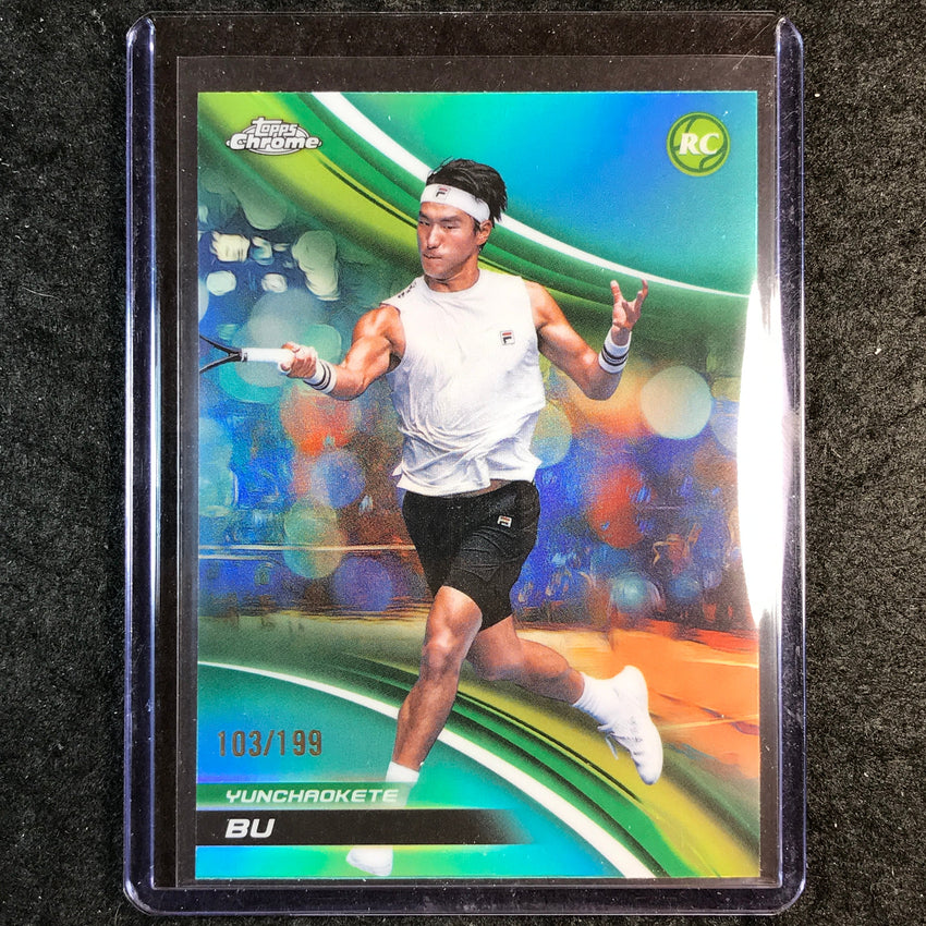 2025 Topps Chrome Tennis YUNCHAOKETE BU Rookie Aqua /199 #103
