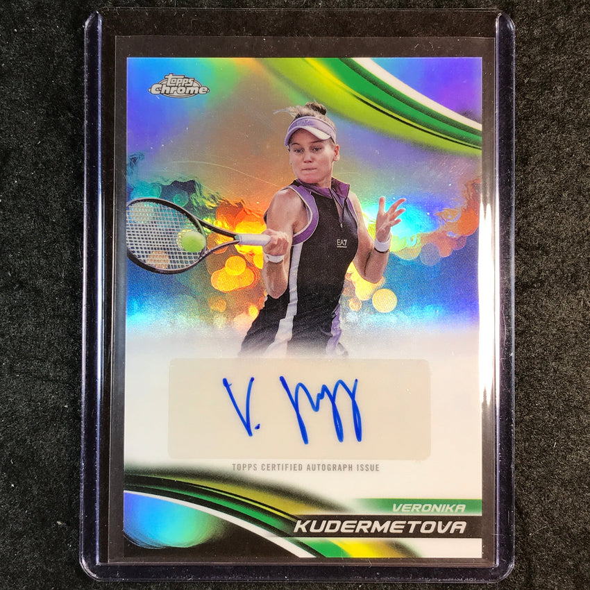 2025 Topps Chrome Tennis VERONIKA KUDERMETOVA Refractor Auto #VKA