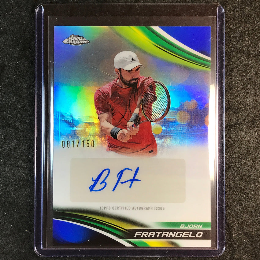 2025 Topps Chrome Tennis BJORN FRATANGELO Auto Blue 81/150