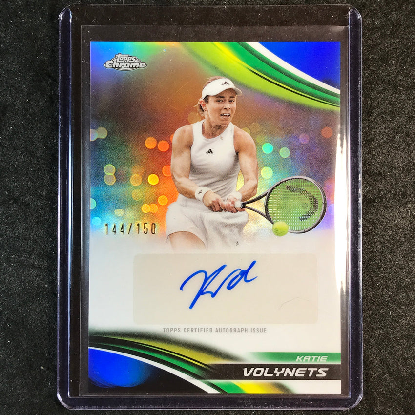 2025 Topps Chrome Tennis KATIE VOLYNETS Auto Blue 144/150