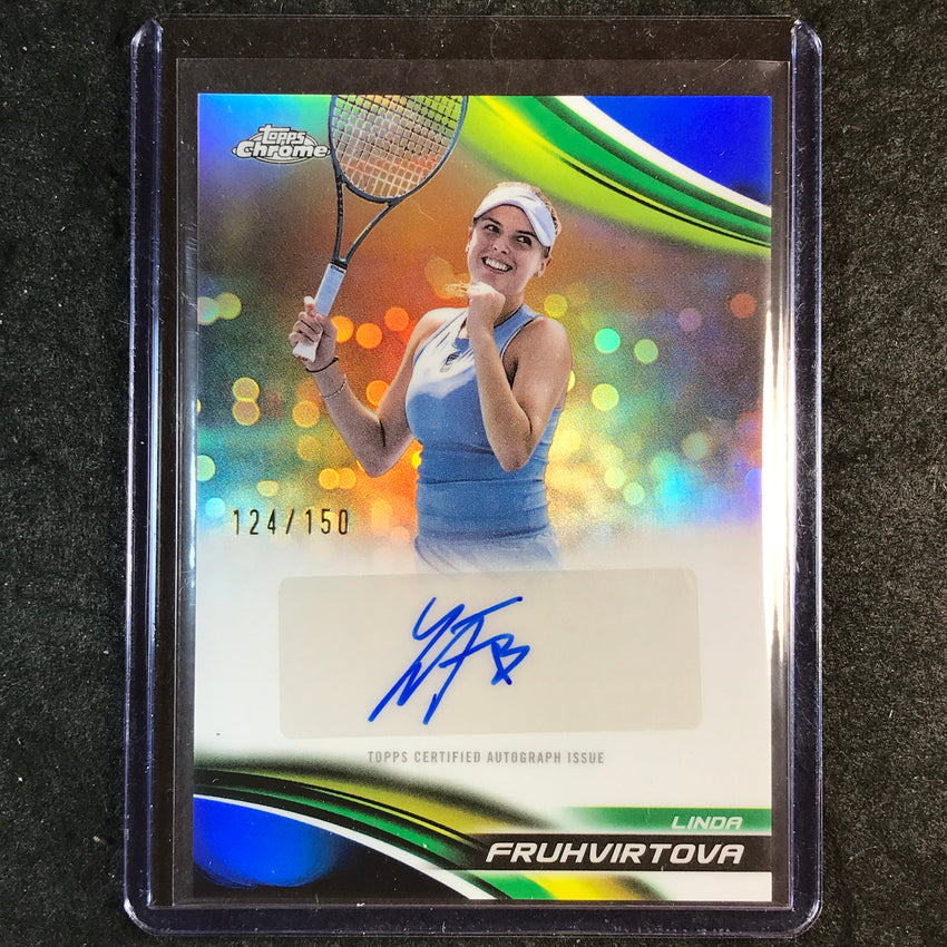 2025 Topps Chrome Tennis LINDA FRUHVIRTOVA Auto Blue 124/150