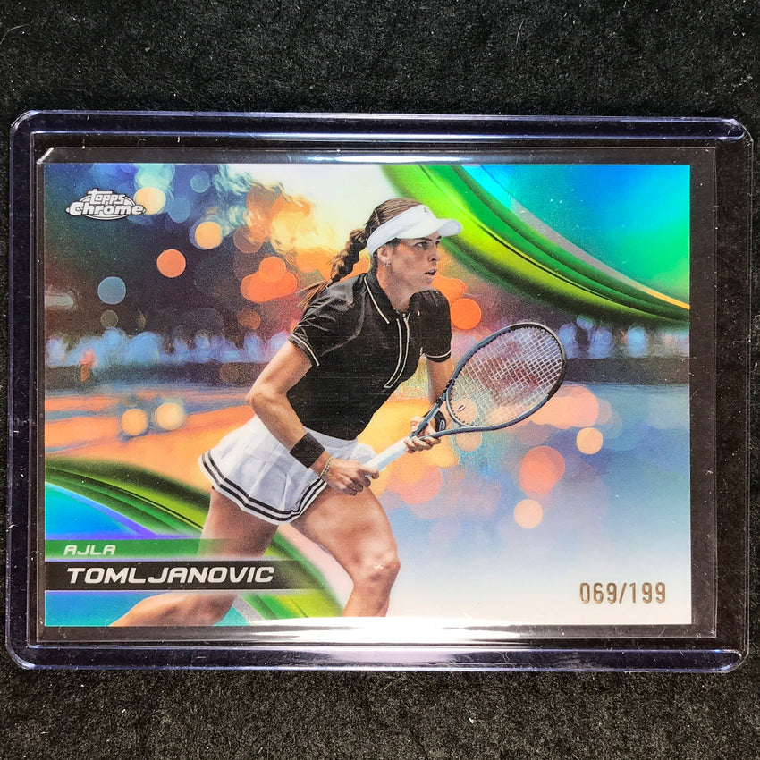 2025 Topps Chrome Tennis AJLA TOMLJANOVIC Aqua /199 #109