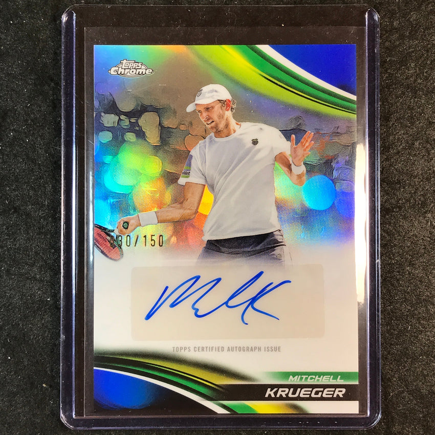 2025 Topps Chrome Tennis MITCHELL KRUEGER Auto Blue 30/150