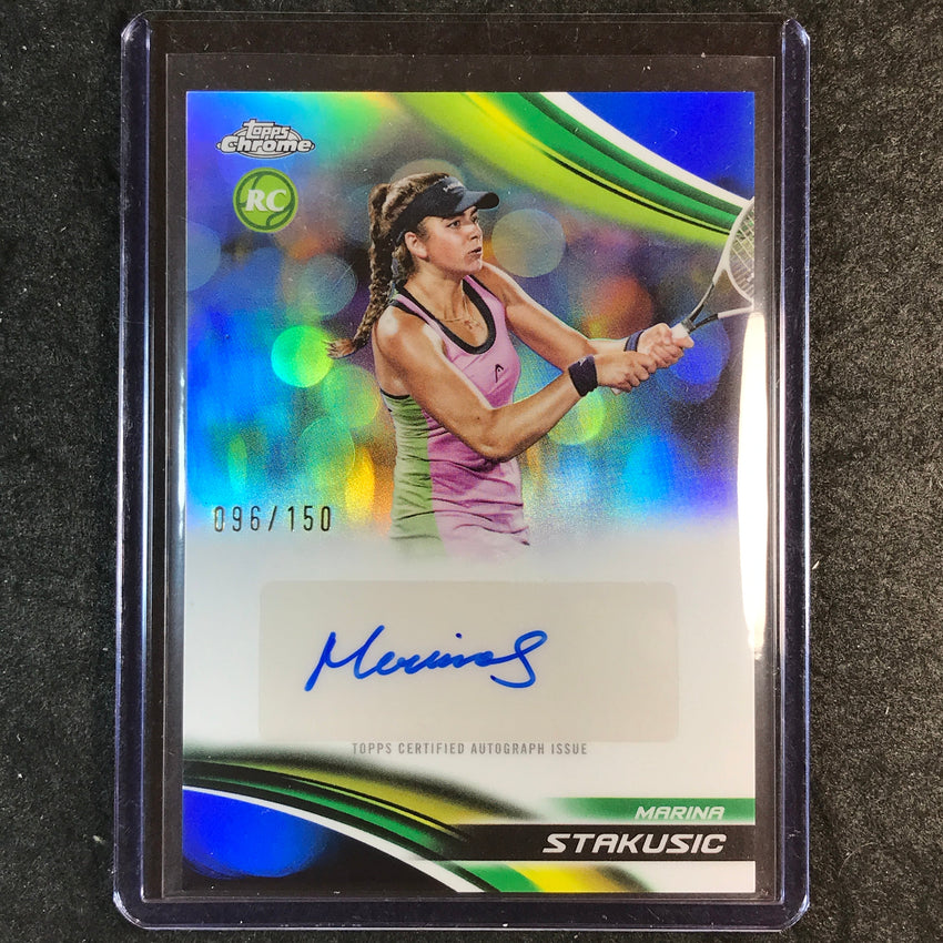 2025 Topps Chrome Tennis MARINA STAKUSIC Rookie Auto Blue 96/150