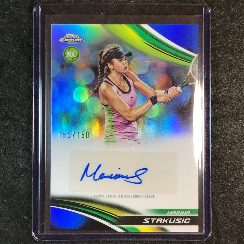 2025 Topps Chrome Tennis MARINA STAKUSIC Rookie Auto Blue 150/150