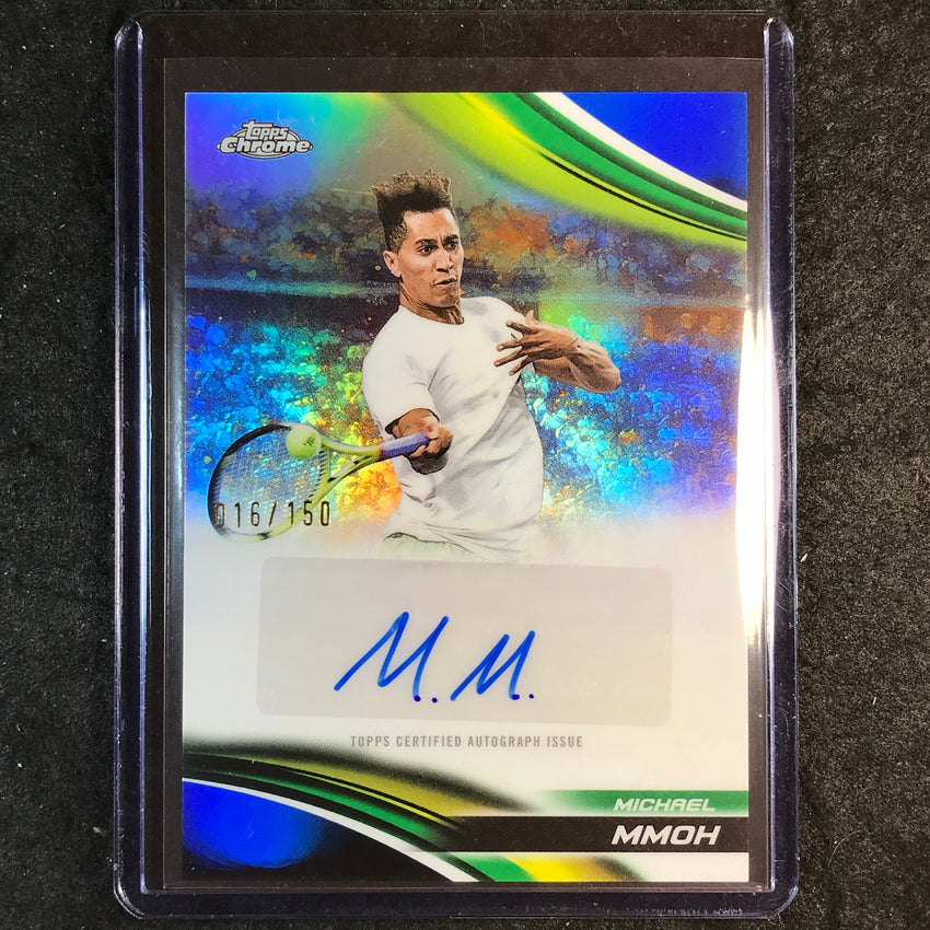 2025 Topps Chrome Tennis MICHAEL MMOH Auto Blue 16/150