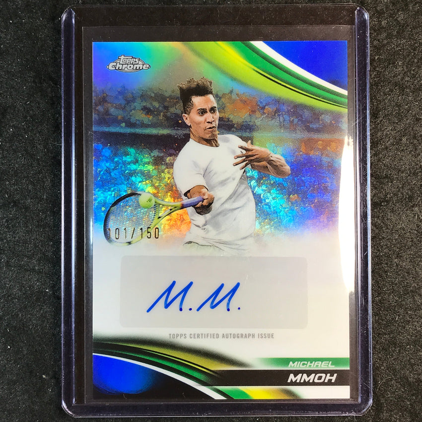 2025 Topps Chrome Tennis MICHAEL MMOH Auto Blue 101/150