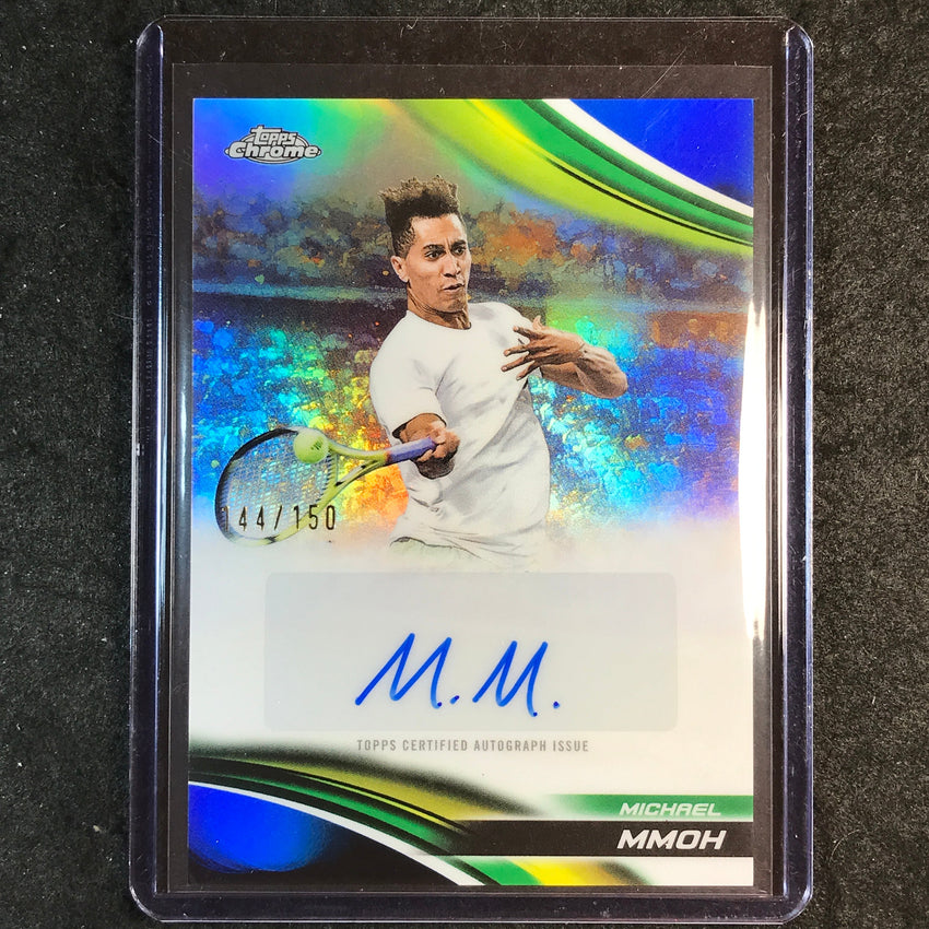 2025 Topps Chrome Tennis MICHAEL MMOH Auto Blue 144/150