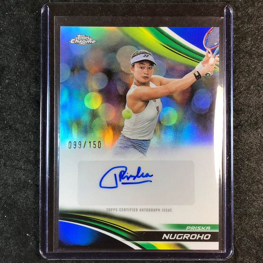 2025 Topps Chrome Tennis PRISKA NUGROHO Auto Blue 99/150