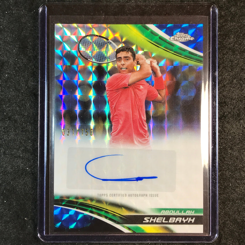 2025 Topps Chrome Tennis ABDULLAH SHELBAYH Auto Geometric Blue 31/150