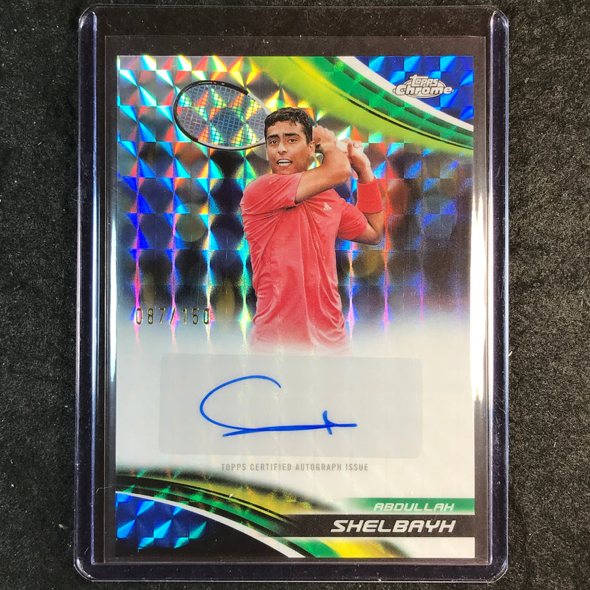 2025 Topps Chrome Tennis ABDULLAH SHELBAYH Auto Geometric Blue 87/150