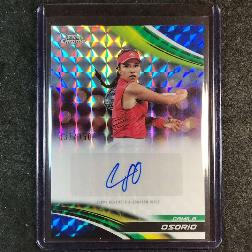 2025 Topps Chrome Tennis CAMILA OSORIO Auto Geometric Blue 37/150