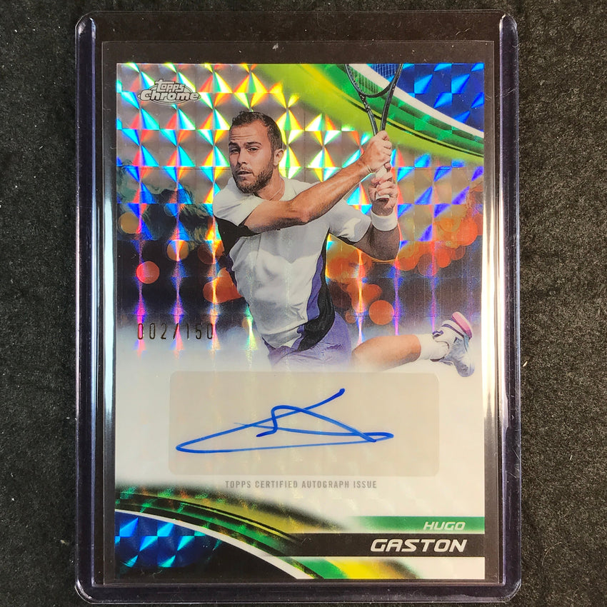 2025 Topps Chrome Tennis HUGO GASTON Auto Geometric Blue 2/150