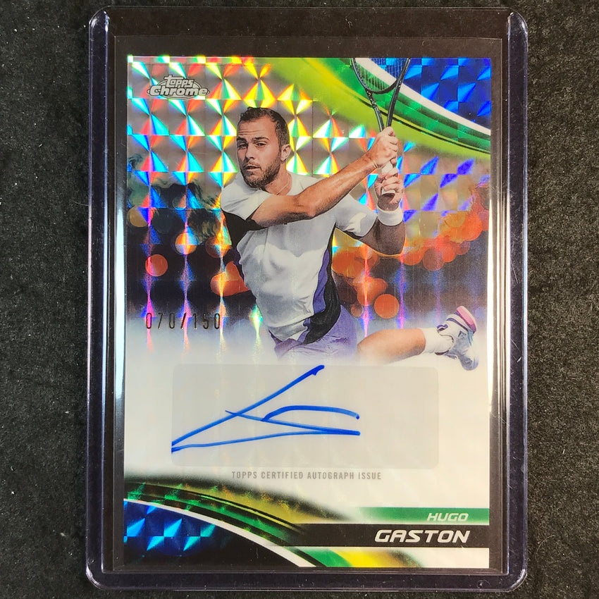2025 Topps Chrome Tennis HUGO GASTON Auto Geometric Blue 70/150