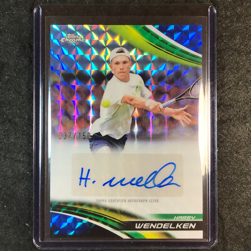 2025 Topps Chrome Tennis HARRY WENDELKEN Auto Geometric Blue 37/150