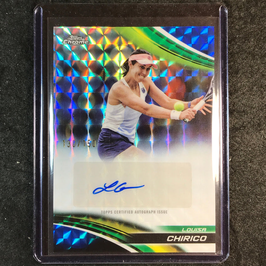 2025 Topps Chrome Tennis LOUISA CHIRICO Auto Geometric Blue 130/150