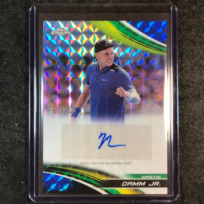 2025 Topps Chrome Tennis MARTIN DAMM JR. Auto Geometric Blue 125/150