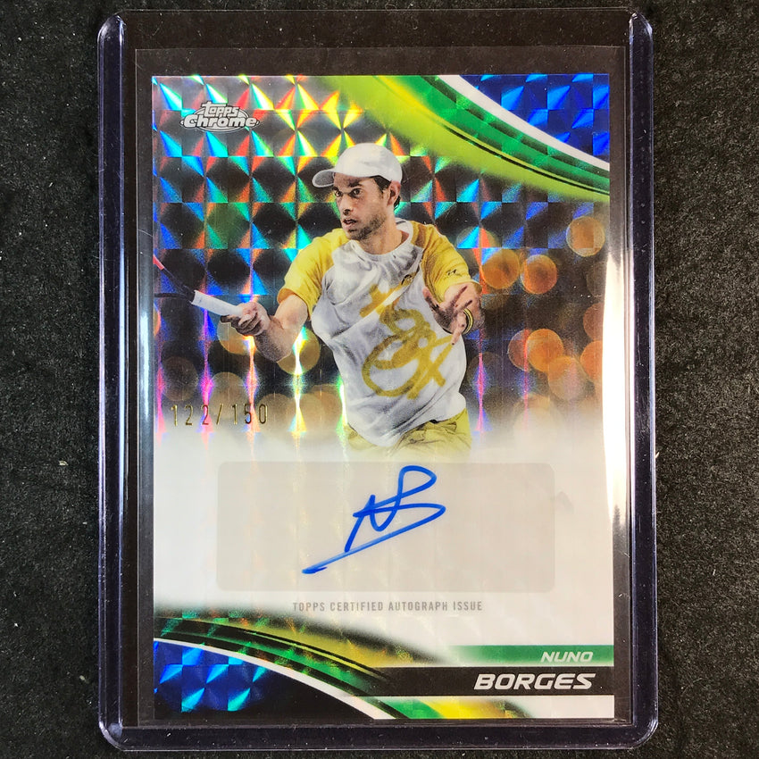 2025 Topps Chrome Tennis NUNO BORGES Auto Geometric Blue 122/150