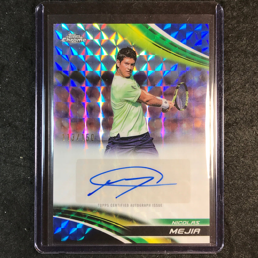 2025 Topps Chrome Tennis NICOLAS MEJIA Auto Geometric Blue 113/150