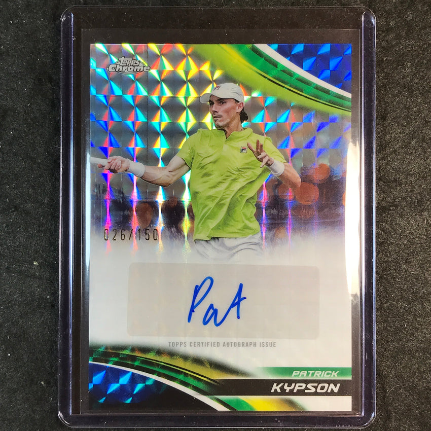 2025 Topps Chrome Tennis PATRICK KYPSON Auto Geometric Blue 26/150
