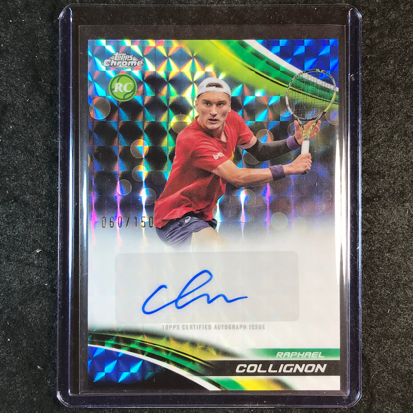 2025 Topps Chrome Tennis RAPHAEL COLLIGNON Rookie Auto Geometric Blue 60/150