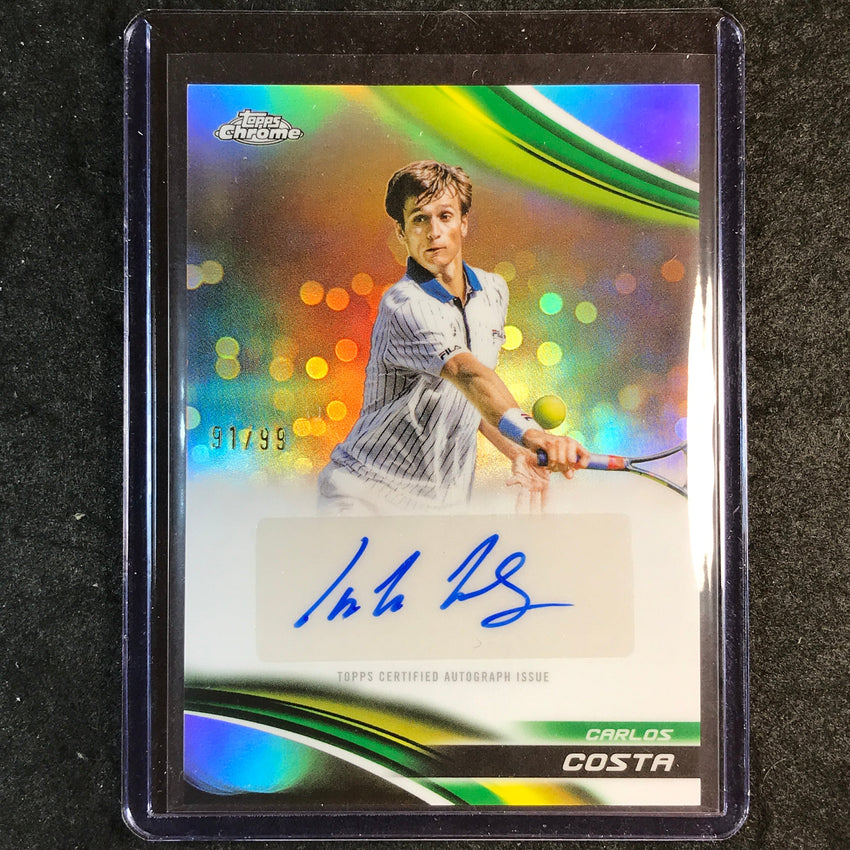 2025 Topps Chrome Tennis CARLOS COSTA Refractor Auto 91/99