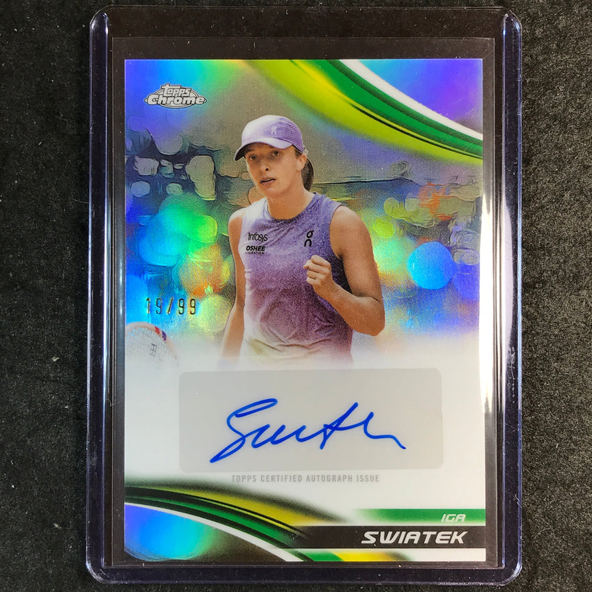 2025 Topps Chrome Tennis IGA SWIATEK Refractor Auto 19/99