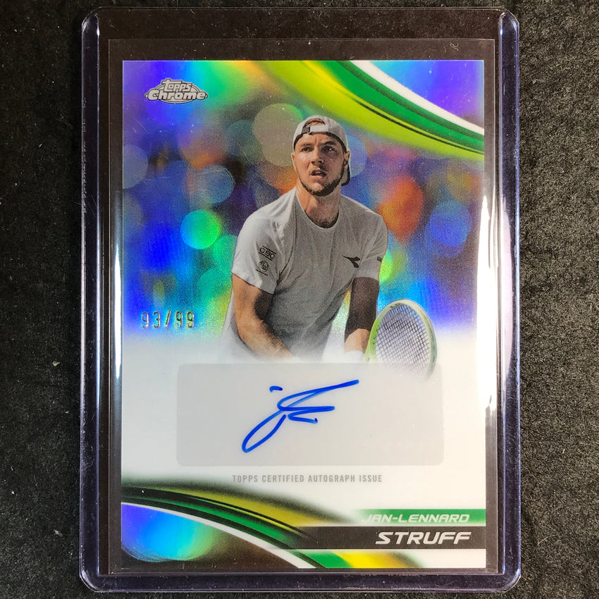 2025 Topps Chrome Tennis JAN-LENNARD STRUFF Refractor Auto 93/99
