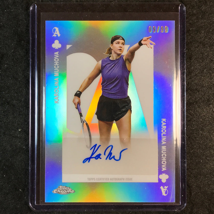 2025 Topps Chrome Tennis KAROLINA MUCHOVA Aces Refractor Auto 9/99