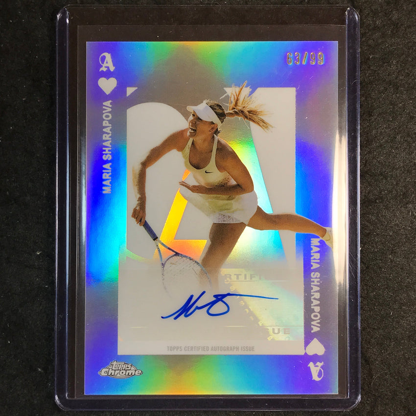 2025 Topps Chrome Tennis MARIA SHARAPOVA Aces Refractor Auto 63/99