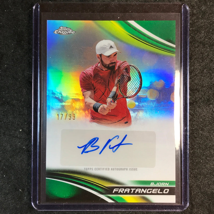 2025 Topps Chrome Tennis BJORN FRATANGELO Auto Green 17/99
