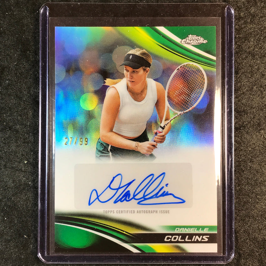 2025 Topps Chrome Tennis DANIELLE COLLINS Auto Green 27/99