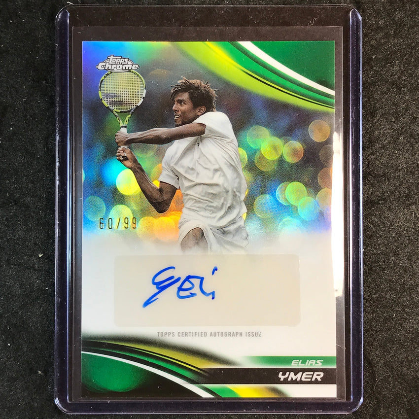2025 Topps Chrome Tennis ELIAS YMER Auto Green 60/99
