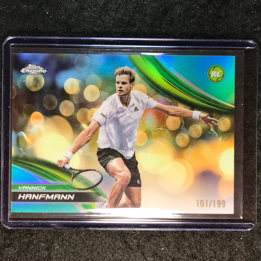 2025 Topps Chrome Tennis YANNICK HANFMANN Rookie Aqua /199 #118