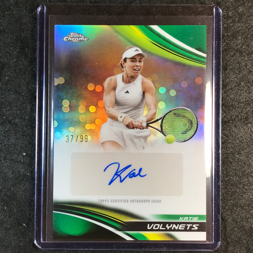 2025 Topps Chrome Tennis KATIE VOLYNETS Auto Green 37/99
