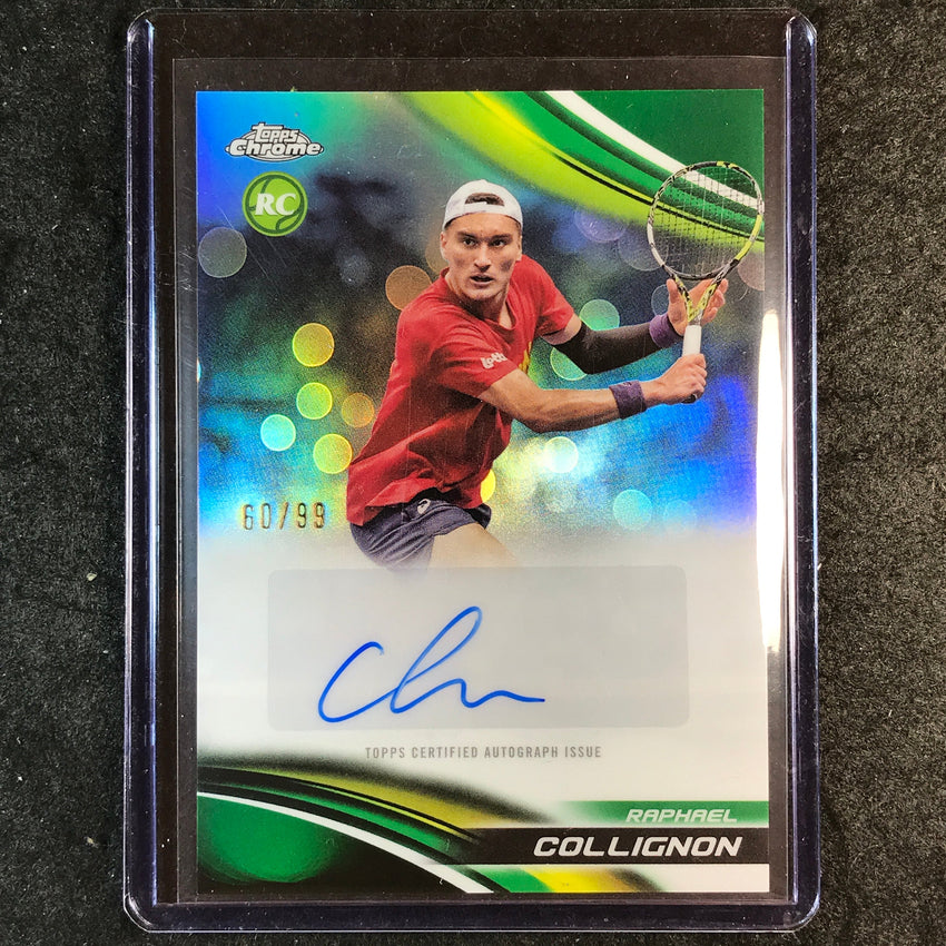 2025 Topps Chrome Tennis RAPHAEL COLLIGNON Auto Green 60/99