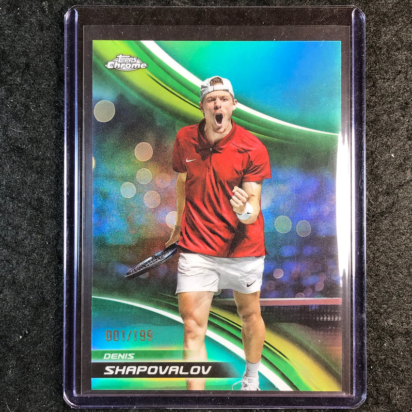 2025 Topps Chrome Tennis DENIS SHAPOVALOV Aqua /199 #123
