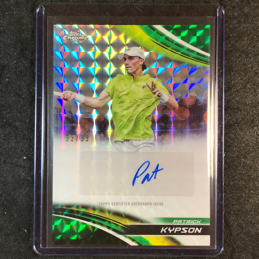 2025 Topps Chrome Tennis PATRICK KYPSON Auto Green Geometric 33/99