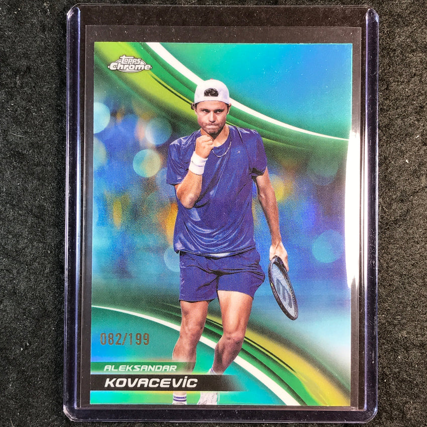 2025 Topps Chrome Tennis ALEKSANDAR KOVACEVIC Aqua /199 #126