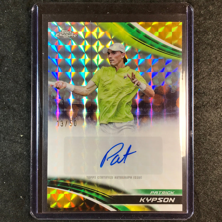 2025 Topps Chrome Tennis PATRICK KYPSON Auto Gold Geometric 13/50